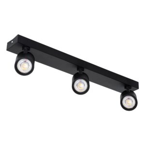 GloboStar® LEONARDO 60348 Μοντέρνο Φωτιστικό Οροφής Ράγα με Κινούμενα Σποτ LED Spot Downlight 30W 3600lm 60° AC 220-240V IP20 Μ52 x Π7 x Υ11.8cm – Μαύρο – Φυσικό Λευκό 4500K – Bridgelux COB – 5 Years Warranty