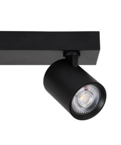 GloboStar® LEONARDO 60348 Μοντέρνο Φωτιστικό Οροφής Ράγα με Κινούμενα Σποτ LED Spot Downlight 30W 3600lm 60° AC 220-240V IP20 Μ52 x Π7 x Υ11.8cm – Μαύρο – Φυσικό Λευκό 4500K – Bridgelux COB – 5 Years Warranty