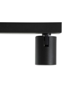 GloboStar® LEONARDO 60348 Μοντέρνο Φωτιστικό Οροφής Ράγα με Κινούμενα Σποτ LED Spot Downlight 30W 3600lm 60° AC 220-240V IP20 Μ52 x Π7 x Υ11.8cm – Μαύρο – Φυσικό Λευκό 4500K – Bridgelux COB – 5 Years Warranty