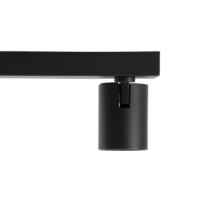 GloboStar® LEONARDO 60348 Μοντέρνο Φωτιστικό Οροφής Ράγα με Κινούμενα Σποτ LED Spot Downlight 30W 3600lm 60° AC 220-240V IP20 Μ52 x Π7 x Υ11.8cm – Μαύρο – Φυσικό Λευκό 4500K – Bridgelux COB – 5 Years Warranty