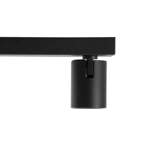 GloboStar® LEONARDO 60348 Μοντέρνο Φωτιστικό Οροφής Ράγα με Κινούμενα Σποτ LED Spot Downlight 30W 3600lm 60° AC 220-240V IP20 Μ52 x Π7 x Υ11.8cm – Μαύρο – Φυσικό Λευκό 4500K – Bridgelux COB – 5 Years Warranty