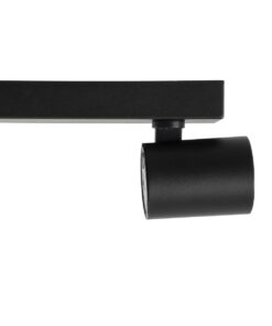 GloboStar® LEONARDO 60348 Μοντέρνο Φωτιστικό Οροφής Ράγα με Κινούμενα Σποτ LED Spot Downlight 30W 3600lm 60° AC 220-240V IP20 Μ52 x Π7 x Υ11.8cm – Μαύρο – Φυσικό Λευκό 4500K – Bridgelux COB – 5 Years Warranty