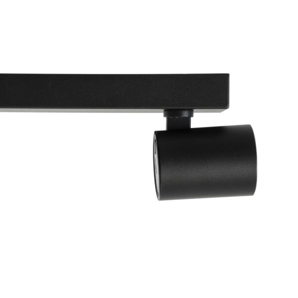 GloboStar® LEONARDO 60348 Μοντέρνο Φωτιστικό Οροφής Ράγα με Κινούμενα Σποτ LED Spot Downlight 30W 3600lm 60° AC 220-240V IP20 Μ52 x Π7 x Υ11.8cm – Μαύρο – Φυσικό Λευκό 4500K – Bridgelux COB – 5 Years Warranty