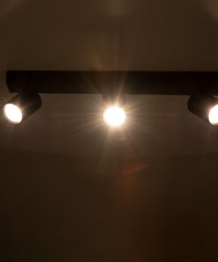 GloboStar® LEONARDO 60348 Μοντέρνο Φωτιστικό Οροφής Ράγα με Κινούμενα Σποτ LED Spot Downlight 30W 3600lm 60° AC 220-240V IP20 Μ52 x Π7 x Υ11.8cm – Μαύρο – Φυσικό Λευκό 4500K – Bridgelux COB – 5 Years Warranty