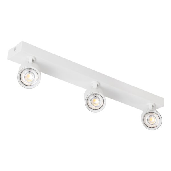 GloboStar® LEONARDO 60349 Μοντέρνο Φωτιστικό Οροφής Ράγα με Κινούμενα Σποτ LED Spot Downlight 30W 3600lm 60° AC 220-240V IP20 Μ52 x Π7 x Υ11.8cm – Λευκό – Φυσικό Λευκό 4500K – Bridgelux COB – 5 Years Warranty