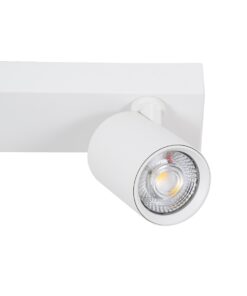 GloboStar® LEONARDO 60349 Μοντέρνο Φωτιστικό Οροφής Ράγα με Κινούμενα Σποτ LED Spot Downlight 30W 3600lm 60° AC 220-240V IP20 Μ52 x Π7 x Υ11.8cm – Λευκό – Φυσικό Λευκό 4500K – Bridgelux COB – 5 Years Warranty