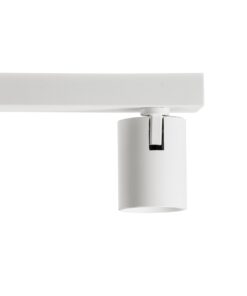 GloboStar® LEONARDO 60349 Μοντέρνο Φωτιστικό Οροφής Ράγα με Κινούμενα Σποτ LED Spot Downlight 30W 3600lm 60° AC 220-240V IP20 Μ52 x Π7 x Υ11.8cm – Λευκό – Φυσικό Λευκό 4500K – Bridgelux COB – 5 Years Warranty