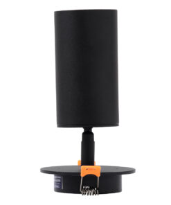GloboStar® LEO 60350 Χωνευτό Κινούμενο Στρόγγυλο Φωτιστικό Σποτ Αλουμινίου με Ντουί GU10 AC 220-240V IP20 Φ6 x Υ17cm – Μαύρο – 5 Years Warranty