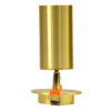 GloboStar® LEO 60352 Χωνευτό Κινούμενο Στρόγγυλο Φωτιστικό Σποτ Αλουμινίου με Ντουί GU10 AC 220-240V IP20 Φ6 x Υ17cm – Χρυσό Πλατίνα – 5 Years Warranty