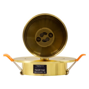 GloboStar® LEO 60352 Χωνευτό Κινούμενο Στρόγγυλο Φωτιστικό Σποτ Αλουμινίου με Ντουί GU10 AC 220-240V IP20 Φ6 x Υ17cm – Χρυσό Πλατίνα – 5 Years Warranty