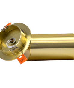 GloboStar® LEO 60352 Χωνευτό Κινούμενο Στρόγγυλο Φωτιστικό Σποτ Αλουμινίου με Ντουί GU10 AC 220-240V IP20 Φ6 x Υ17cm – Χρυσό Πλατίνα – 5 Years Warranty
