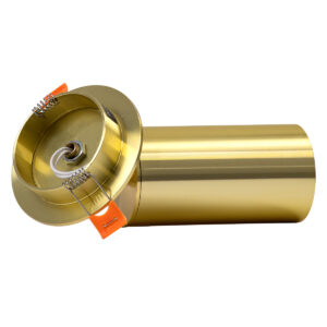 GloboStar® LEO 60352 Χωνευτό Κινούμενο Στρόγγυλο Φωτιστικό Σποτ Αλουμινίου με Ντουί GU10 AC 220-240V IP20 Φ6 x Υ17cm – Χρυσό Πλατίνα – 5 Years Warranty