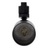 GloboStar® LEO 60353 Κινούμενο Στρόγγυλο Φωτιστικό Σποτ Ράγας Αλουμινίου με Ντουί GU10 AC 220-240V IP20 Φ6 x Υ19cm – 2 Γραμμών – Μαύρο – 5 Years Warranty