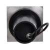 GloboStar® GIGO 60364 Χωνευτό Τετράγωνο Σποτ Δαπέδου για Λάμπα MR16 με Ντουί GU10 – Αδιάβροχο IP68 – IK09 – Ανοξείδωτο Ατσάλι / Stainless Steel 316 – Tempered Glass – Μ11 x Π11 x Υ11.5cm – Nickel Ματ – 5 Years Warranty