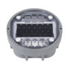 GloboStar® ROADER 60367 Professional LED Strobe Αυτόνομος Ηλιακός Χωνευτός Ανακλαστήρας Οδοστρώματος με Ενσωματωμένο Φωτοβολταϊκό Panel 2.5V 220mA & Επαναφορτιζόμενη Μπαταρία Ni-MH 1.2V 1200mAh – Αδιάβροχο IP68 – Ψυχρό Λευκό 6000K – Max Pass Load 20 Τόνοι – Φ12.5 x Υ7.7cm – 3 Years Warranty