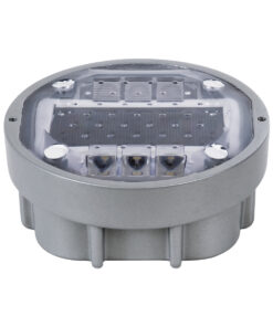 GloboStar® ROADER 60367 Professional LED Strobe Αυτόνομος Ηλιακός Χωνευτός Ανακλαστήρας Οδοστρώματος με Ενσωματωμένο Φωτοβολταϊκό Panel 2.5V 220mA & Επαναφορτιζόμενη Μπαταρία Ni-MH 1.2V 1200mAh – Αδιάβροχο IP68 – Ψυχρό Λευκό 6000K – Max Pass Load 20 Τόνοι – Φ12.5 x Υ7.7cm – 3 Years Warranty