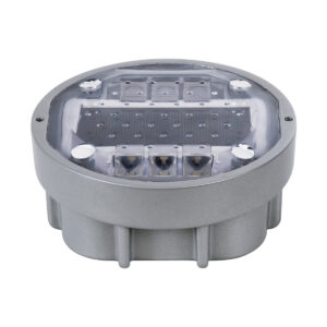 GloboStar® ROADER 60367 Professional LED Strobe Αυτόνομος Ηλιακός Χωνευτός Ανακλαστήρας Οδοστρώματος με Ενσωματωμένο Φωτοβολταϊκό Panel 2.5V 220mA & Επαναφορτιζόμενη Μπαταρία Ni-MH 1.2V 1200mAh – Αδιάβροχο IP68 – Ψυχρό Λευκό 6000K – Max Pass Load 20 Τόνοι – Φ12.5 x Υ7.7cm – 3 Years Warranty