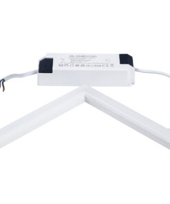 GloboStar® 60368 Χωνευτό LED Panel Linear Frameless Super Slim 60x60cm 48W 5760lm 120° CRI≥85Ra AC 220-240V IP44 Μ60 x Π60 x Υ1.5cm – Ψυχρό Λευκό 6000K – TÜV Certified Driver – 5 Years Warranty