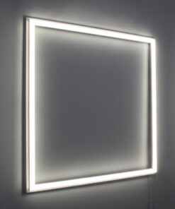 GloboStar® 60369 Χωνευτό LED Panel Linear Frameless Super Slim 60x60cm 48W 5520lm 120° CRI≥85Ra AC 220-240V IP44 Μ60 x Π60 x Υ1.5cm – Φυσικό Λευκό 4500K – TÜV Certified Driver – 5 Years Warranty