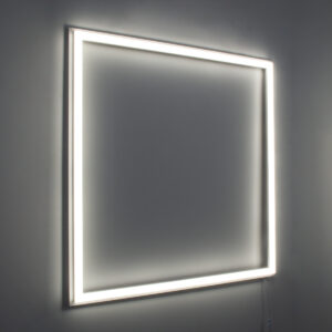 GloboStar® 60369 Χωνευτό LED Panel Linear Frameless Super Slim 60x60cm 48W 5520lm 120° CRI≥85Ra AC 220-240V IP44 Μ60 x Π60 x Υ1.5cm – Φυσικό Λευκό 4500K – TÜV Certified Driver – 5 Years Warranty