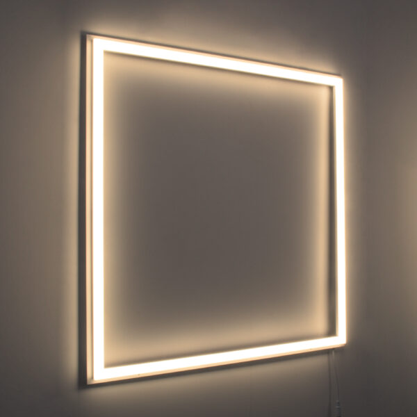 GloboStar® 60370 Χωνευτό LED Panel Linear Frameless Super Slim 60x60cm 48W 5280lm 120° CRI≥85Ra AC 220-240V IP44 Μ60 x Π60 x Υ1.5cm – Θερμό Λευκό 2700K – TÜV Certified Driver – 5 Years Warranty