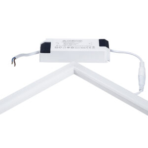 GloboStar® 60370 Χωνευτό LED Panel Linear Frameless Super Slim 60x60cm 48W 5280lm 120° CRI≥85Ra AC 220-240V IP44 Μ60 x Π60 x Υ1.5cm – Θερμό Λευκό 2700K – TÜV Certified Driver – 5 Years Warranty