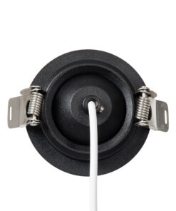 GloboStar® DALE 60371 Χωνευτό LED Κινούμενο Spot Downlight TrimLess Φ6.4cm 5W 500lm 36° AC 220-240V IP20 Φ6.4cm x Υ10cm – Στρόγγυλο – Μαύρο – Θερμό Λευκό 2700K – Bridgelux COB – TÜV Certified Driver – 5 Years Warranty