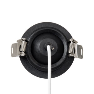 GloboStar® DALE 60371 Χωνευτό LED Κινούμενο Spot Downlight TrimLess Φ6.4cm 5W 500lm 36° AC 220-240V IP20 Φ6.4cm x Υ10cm – Στρόγγυλο – Μαύρο – Θερμό Λευκό 2700K – Bridgelux COB – TÜV Certified Driver – 5 Years Warranty