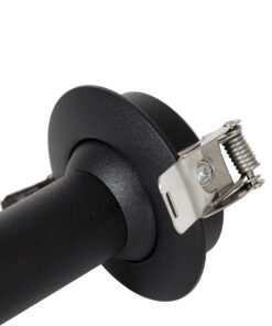 GloboStar® DALE 60371 Χωνευτό LED Κινούμενο Spot Downlight TrimLess Φ6.4cm 5W 500lm 36° AC 220-240V IP20 Φ6.4cm x Υ10cm – Στρόγγυλο – Μαύρο – Θερμό Λευκό 2700K – Bridgelux COB – TÜV Certified Driver – 5 Years Warranty