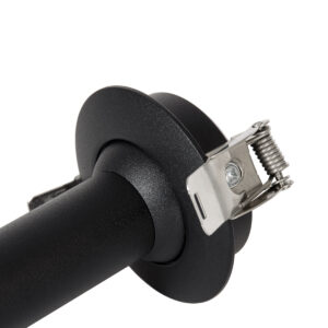 GloboStar® DALE 60371 Χωνευτό LED Κινούμενο Spot Downlight TrimLess Φ6.4cm 5W 500lm 36° AC 220-240V IP20 Φ6.4cm x Υ10cm – Στρόγγυλο – Μαύρο – Θερμό Λευκό 2700K – Bridgelux COB – TÜV Certified Driver – 5 Years Warranty