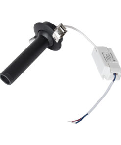 GloboStar® DALE 60371 Χωνευτό LED Κινούμενο Spot Downlight TrimLess Φ6.4cm 5W 500lm 36° AC 220-240V IP20 Φ6.4cm x Υ10cm – Στρόγγυλο – Μαύρο – Θερμό Λευκό 2700K – Bridgelux COB – TÜV Certified Driver – 5 Years Warranty