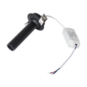 GloboStar® DALE 60371 Χωνευτό LED Κινούμενο Spot Downlight TrimLess Φ6.4cm 5W 500lm 36° AC 220-240V IP20 Φ6.4cm x Υ10cm – Στρόγγυλο – Μαύρο – Θερμό Λευκό 2700K – Bridgelux COB – TÜV Certified Driver – 5 Years Warranty