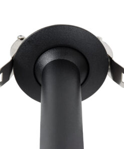 GloboStar® DALE 60371 Χωνευτό LED Κινούμενο Spot Downlight TrimLess Φ6.4cm 5W 500lm 36° AC 220-240V IP20 Φ6.4cm x Υ10cm – Στρόγγυλο – Μαύρο – Θερμό Λευκό 2700K – Bridgelux COB – TÜV Certified Driver – 5 Years Warranty