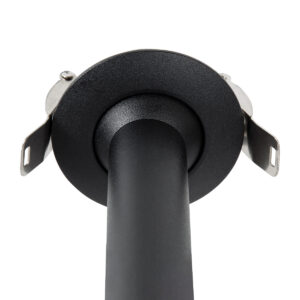 GloboStar® DALE 60371 Χωνευτό LED Κινούμενο Spot Downlight TrimLess Φ6.4cm 5W 500lm 36° AC 220-240V IP20 Φ6.4cm x Υ10cm – Στρόγγυλο – Μαύρο – Θερμό Λευκό 2700K – Bridgelux COB – TÜV Certified Driver – 5 Years Warranty