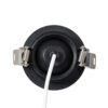 GloboStar® DALE 60373 Χωνευτό LED Κινούμενο Spot Downlight TrimLess Φ6.4cm 5W 500lm 36° AC 220-240V IP20 Φ6.4cm x Υ30cm – Στρόγγυλο – Μαύρο – Θερμό Λευκό 2700K – Bridgelux COB – TÜV Certified Driver – 5 Years Warranty