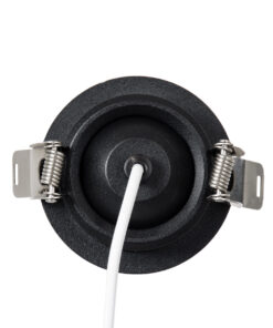 GloboStar® DALE 60373 Χωνευτό LED Κινούμενο Spot Downlight TrimLess Φ6.4cm 5W 500lm 36° AC 220-240V IP20 Φ6.4cm x Υ30cm – Στρόγγυλο – Μαύρο – Θερμό Λευκό 2700K – Bridgelux COB – TÜV Certified Driver – 5 Years Warranty