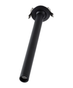 GloboStar® DALE 60373 Χωνευτό LED Κινούμενο Spot Downlight TrimLess Φ6.4cm 5W 500lm 36° AC 220-240V IP20 Φ6.4cm x Υ30cm – Στρόγγυλο – Μαύρο – Θερμό Λευκό 2700K – Bridgelux COB – TÜV Certified Driver – 5 Years Warranty