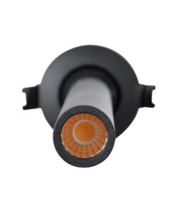 GloboStar® DALE 60373 Χωνευτό LED Κινούμενο Spot Downlight TrimLess Φ6.4cm 5W 500lm 36° AC 220-240V IP20 Φ6.4cm x Υ30cm – Στρόγγυλο – Μαύρο – Θερμό Λευκό 2700K – Bridgelux COB – TÜV Certified Driver – 5 Years Warranty