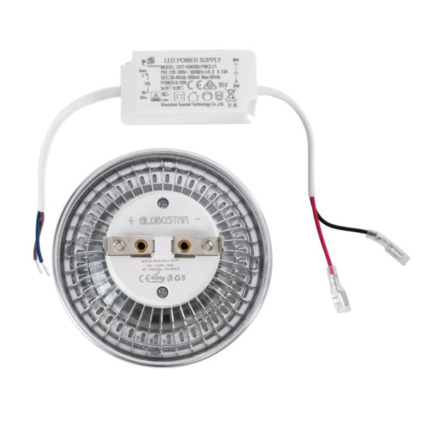 GloboStar® DARKO 60380 Σποτ LED Indirect Anti-Glare AR111 14W 1582lm 40° AC 220-240V IP20 Φ11.1 x Υ6.6cm Θερμό Λευκό 2700K – Bridgelux High Lumen COB Gen2 – TÜV Certified Driver – 5 Years Warranty