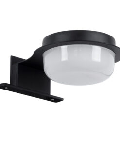 GloboStar® KIARA 60400 Μοντέρνο Φωτιστικό Τοίχου – Απλίκα Καθρέπτη Μπάνιου με 3 Τρόπους Τοποθέτησης LED 5W 560lm 120° AC 220-240V IP44 Μ10 x Π13 x Υ3cm – Φυσικό Λευκό 4500K – Μαύρο – 3 Χρόνια Εγγύηση