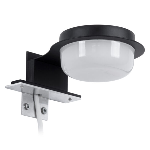 GloboStar® KIARA 60400 Μοντέρνο Φωτιστικό Τοίχου – Απλίκα Καθρέπτη Μπάνιου με 3 Τρόπους Τοποθέτησης LED 5W 560lm 120° AC 220-240V IP44 Μ10 x Π13 x Υ3cm – Φυσικό Λευκό 4500K – Μαύρο – 3 Χρόνια Εγγύηση