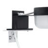 GloboStar® KIARA 60400 Μοντέρνο Φωτιστικό Τοίχου – Απλίκα Καθρέπτη Μπάνιου με 3 Τρόπους Τοποθέτησης LED 5W 560lm 120° AC 220-240V IP44 Μ10 x Π13 x Υ3cm – Φυσικό Λευκό 4500K – Μαύρο – 3 Χρόνια Εγγύηση