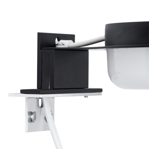 GloboStar® KIARA 60400 Μοντέρνο Φωτιστικό Τοίχου – Απλίκα Καθρέπτη Μπάνιου με 3 Τρόπους Τοποθέτησης LED 5W 560lm 120° AC 220-240V IP44 Μ10 x Π13 x Υ3cm – Φυσικό Λευκό 4500K – Μαύρο – 3 Χρόνια Εγγύηση