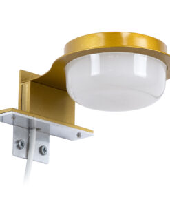 GloboStar® KIARA 60401 Μοντέρνο Φωτιστικό Τοίχου – Απλίκα Καθρέπτη Μπάνιου με 3 Τρόπους Τοποθέτησης LED 5W 560lm 120° AC 220-240V IP44 Μ10 x Π13 x Υ3cm – Φυσικό Λευκό 4500K – Χρυσό – 3 Χρόνια Εγγύηση