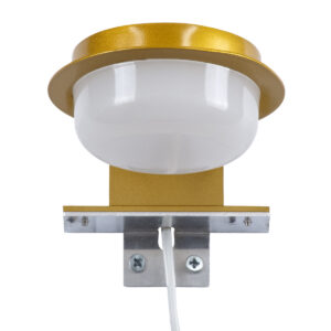 GloboStar® KIARA 60401 Μοντέρνο Φωτιστικό Τοίχου – Απλίκα Καθρέπτη Μπάνιου με 3 Τρόπους Τοποθέτησης LED 5W 560lm 120° AC 220-240V IP44 Μ10 x Π13 x Υ3cm – Φυσικό Λευκό 4500K – Χρυσό – 3 Χρόνια Εγγύηση