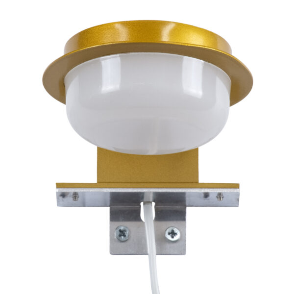 GloboStar® KIARA 60401 Μοντέρνο Φωτιστικό Τοίχου – Απλίκα Καθρέπτη Μπάνιου με 3 Τρόπους Τοποθέτησης LED 5W 560lm 120° AC 220-240V IP44 Μ10 x Π13 x Υ3cm – Φυσικό Λευκό 4500K – Χρυσό – 3 Χρόνια Εγγύηση