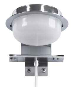 GloboStar® KIARA 60402 Μοντέρνο Φωτιστικό Τοίχου – Απλίκα Καθρέπτη Μπάνιου με 3 Τρόπους Τοποθέτησης LED 5W 560lm 120° AC 220-240V IP44 Μ10 x Π13 x Υ3cm – Φυσικό Λευκό 4500K – Χρώμιο Νίκελ – 3 Χρόνια Εγγύηση