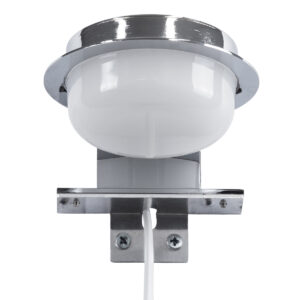 GloboStar® KIARA 60402 Μοντέρνο Φωτιστικό Τοίχου – Απλίκα Καθρέπτη Μπάνιου με 3 Τρόπους Τοποθέτησης LED 5W 560lm 120° AC 220-240V IP44 Μ10 x Π13 x Υ3cm – Φυσικό Λευκό 4500K – Χρώμιο Νίκελ – 3 Χρόνια Εγγύηση