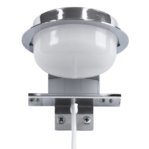 GloboStar® KIARA 60402 Μοντέρνο Φωτιστικό Τοίχου – Απλίκα Καθρέπτη Μπάνιου με 3 Τρόπους Τοποθέτησης LED 5W 560lm 120° AC 220-240V IP44 Μ10 x Π13 x Υ3cm – Φυσικό Λευκό 4500K – Χρώμιο Νίκελ – 3 Χρόνια Εγγύηση