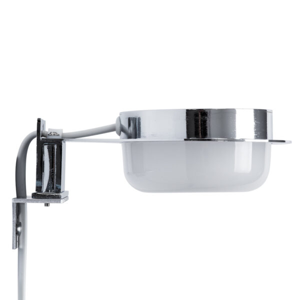 GloboStar® KIARA 60402 Μοντέρνο Φωτιστικό Τοίχου – Απλίκα Καθρέπτη Μπάνιου με 3 Τρόπους Τοποθέτησης LED 5W 560lm 120° AC 220-240V IP44 Μ10 x Π13 x Υ3cm – Φυσικό Λευκό 4500K – Χρώμιο Νίκελ – 3 Χρόνια Εγγύηση